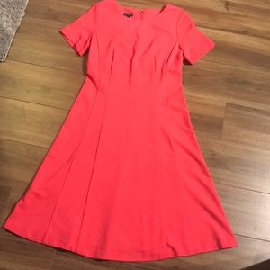 Talbots Stretch Coral Flare Dress Shirt Sleeve